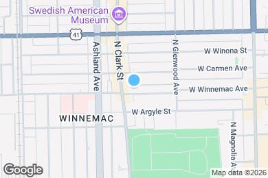 Map image of the property - 1468 W Winnemac Ave
