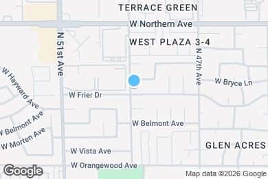 Map image of the property - 4852 W Frier Dr