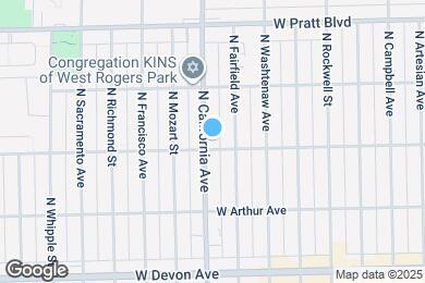 Map image of the property - 6605 N California Ave