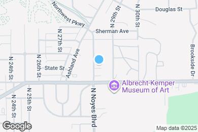 Map image of the property - 1029 N Noyes Blvd