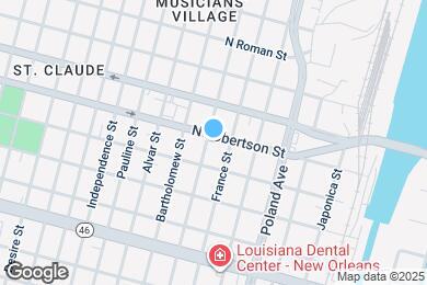 Map image of the property - 4108 N Robertson St
