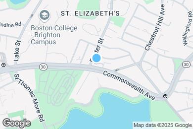 Map image of the property - 2017 Commonwealth Ave