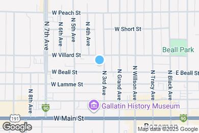 Map image of the property - 309 N 3rd Ave