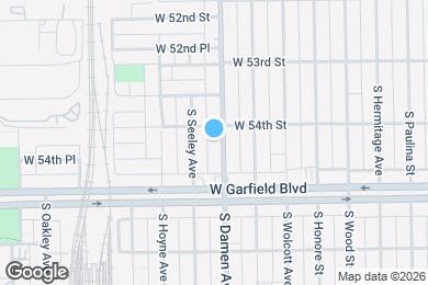 Map image of the property - 5412 S Damen Ave