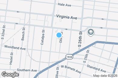 Map image of the property - 1330 Olive St