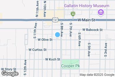 Map image of the property - 809 W Olive St
