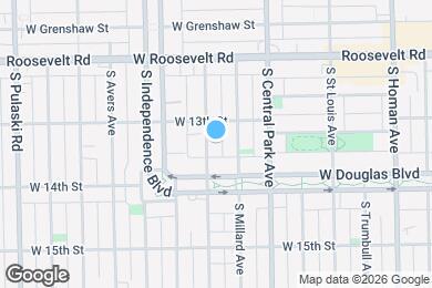 Map image of the property - 1321 S Lawndale Ave