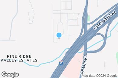 Map image of the property - Pine Ridge Apartments