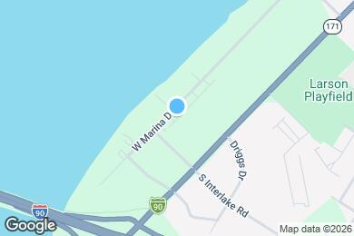 Map image of the property - 2813 W Marina Dr