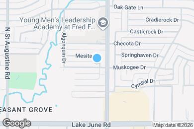 Map image of the property - 10125 Muskogee Dr