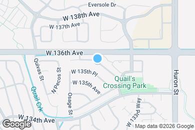 Map image of the property - 1240 W 135th Dr