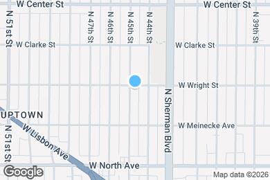 Map image of the property - 2476 N 45th St