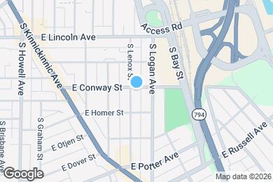 Map image of the property - 2402 S Lenox St