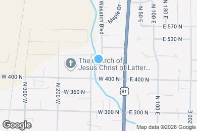 Map image of the property - 447 Wasatch Blvd