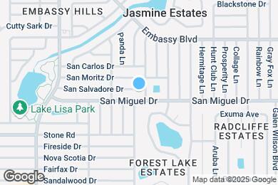 Map image of the property - 7500 San Salvadore Dr