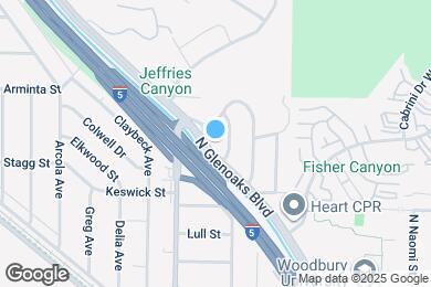 Map image of the property - 7766 N Glenoaks Blvd