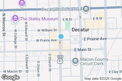 Map image of the property - 103 E Prairie Ave