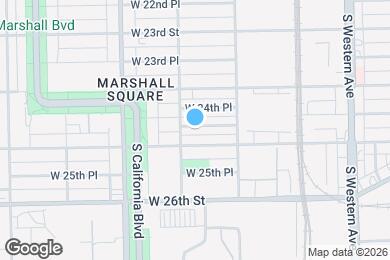 Map image of the property - 2647 W Luther St