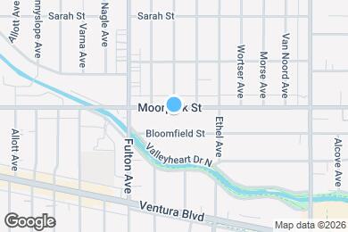 Map image of the property - 13200 Moorpark St