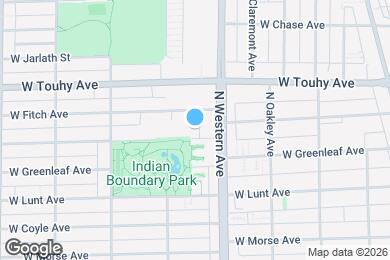 Map image of the property - 2424 W Estes Ave