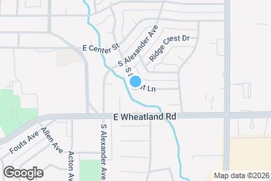 Map image of the property - 722 S Forest Ln