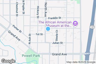 Map image of the property - 439 North Ave
