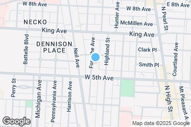Map image of the property - 1308 Forsythe Ave