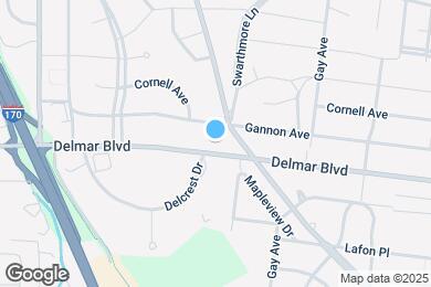 Map image of the property - 8227 Delmar Blvd