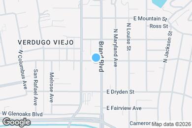 Map image of the property - 1155 N Brand Blvd