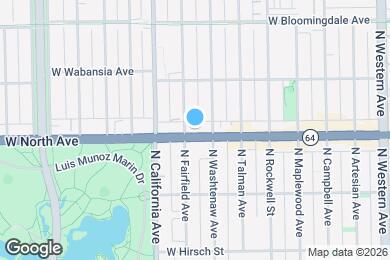 Map image of the property - 2716 W North Ave
