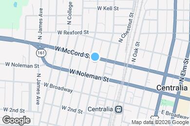 Map image of the property - 227 N Hickory St