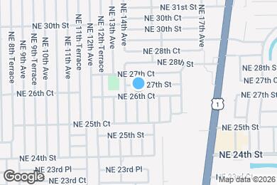 Map image of the property - 1417 NE 26th Ct