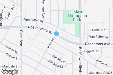 Map image of the property - 9610 Rosecrans Ave