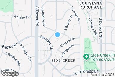 Map image of the property - 1541 S Biscay Ct