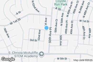 Map image of the property - 202 51st Ave