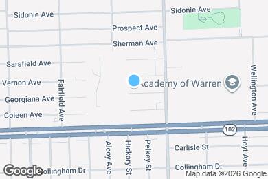 Map image of the property - 13425 Georgiana Ave