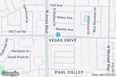 Map image of the property - 5957 W Vegas Dr
