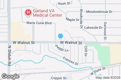 Map image of the property - 2109 W Walnut St