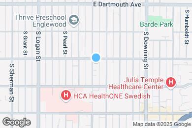 Map image of the property - 3314 S Clarkson St