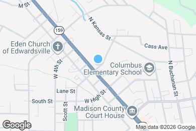Map image of the property - 105 E Dunn St