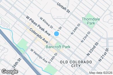 Map image of the property - 2428 W Pikes Peak Ave