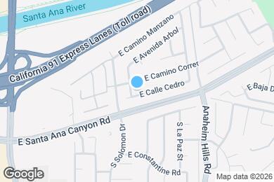 Map image of the property - 5923 E Calle Cedro