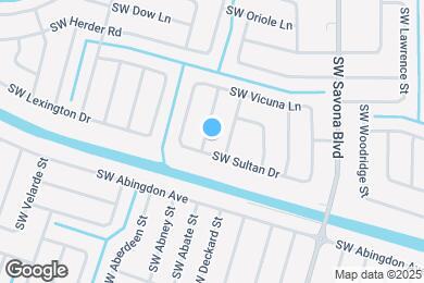 Map image of the property - 2385 SW Chateau Terrace