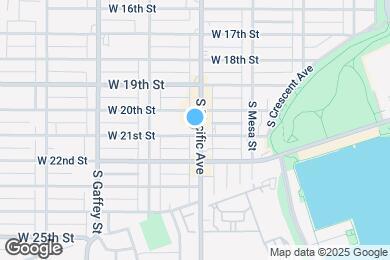 Map image of the property - 2041 S Pacific Ave