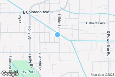 Map image of the property - 1215 S Elder St