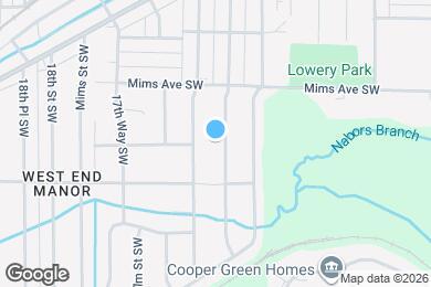 Map image of the property - 1536 17th St SW