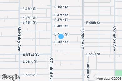 Map image of the property - 1153 E 50th St