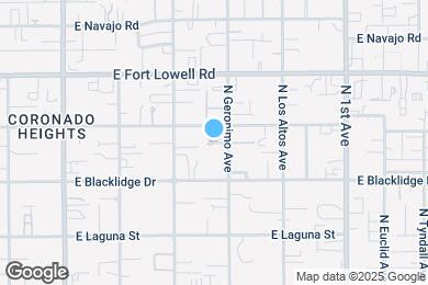 Map image of the property - 3027 N Geronimo Ave