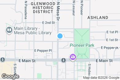 Map image of the property - 402 E 1st St