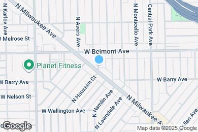 Map image of the property - 3123 N Hamlin Ave